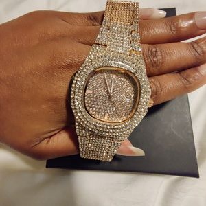 Rhinestone Rose Gold WristWatch